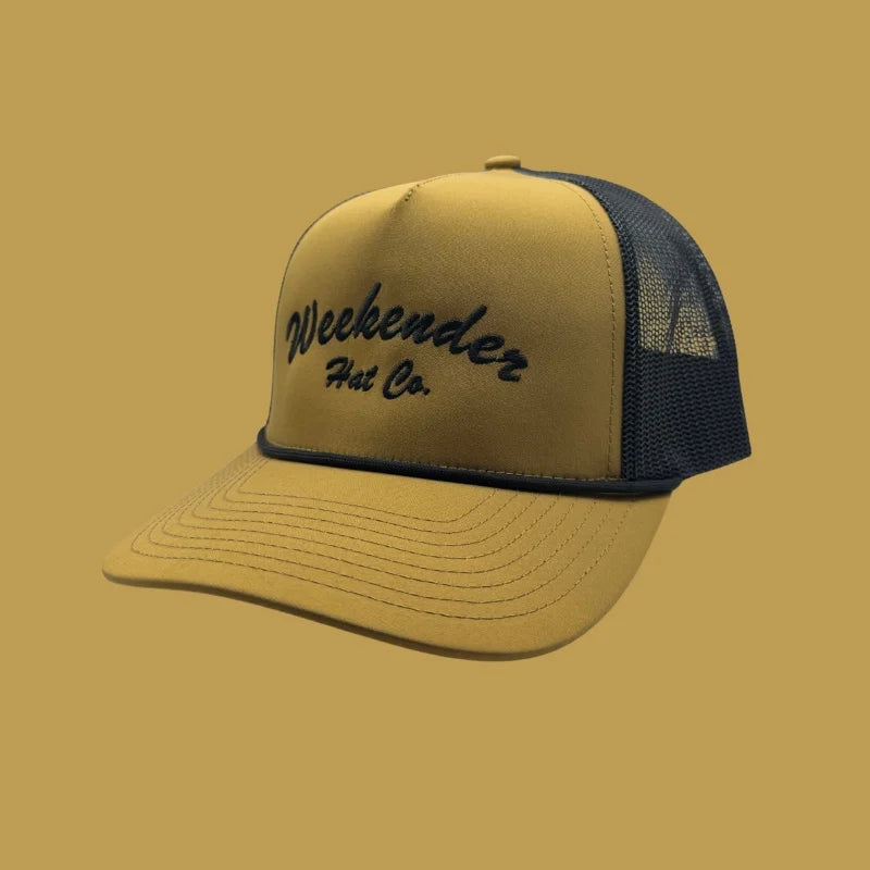 The Classic Weekender - Tan Trucker Hat