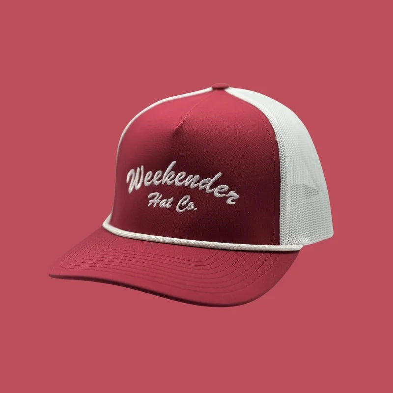 The Classic Weekender - Red Trucker Hat