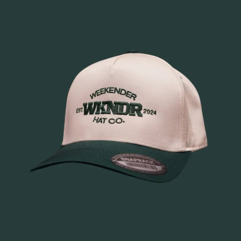 A green vintage hat from the Vintage Threads hat collection by Weekender Hat Co.